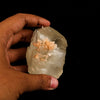 Calcite Cube with Stilbite Natural Mineral Specimen # B 6545