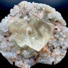Very Gemmy Multidimensional Calcite Crystal on Apophyllite & Stilbite Matrix | Rare Indian Zeolite Mineral Specimen from Jalgaon DK113