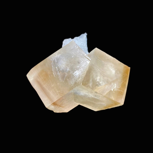 Rare Indian Zeolite Calcite on Chalcedony Stalactite – Jalgaon Conjoined Crystal Specimen DK166