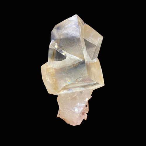 Gemmy Calcite Crystal – 360° Artistically Terminated Natural Mineral Specimen from Jalgaon, India DK96