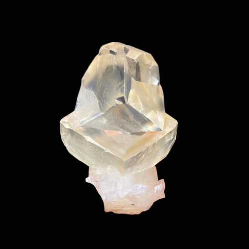 Gemmy Calcite Crystal – 360° Artistically Terminated Natural Mineral Specimen from Jalgaon, India DK96