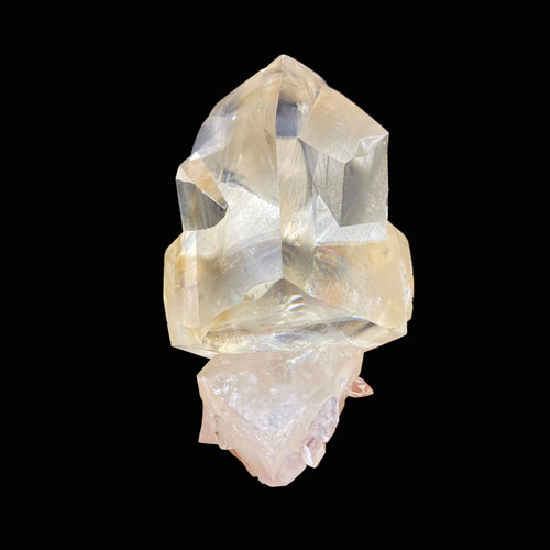 Gemmy Calcite Crystal – 360° Artistically Terminated Natural Mineral Specimen from Jalgaon, India DK96