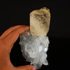 Calcite Golden Color with Apophyllite Natural Mineral Specimen # B 6604