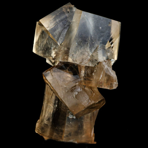Calcite Terminated Golden Color Natural Mineral Specimen # B 6469