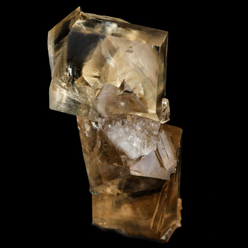 Calcite Terminated Golden Color Natural Mineral Specimen # B 6469