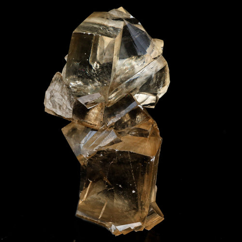 Calcite Terminated Golden Color Natural Mineral Specimen # B 6469
