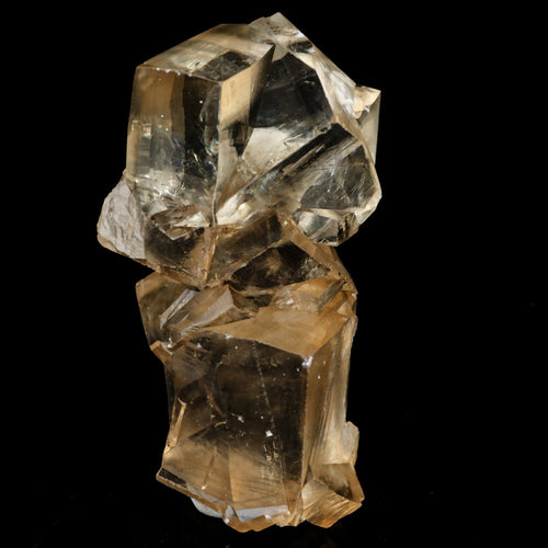Calcite Terminated Golden Color Natural Mineral Specimen # B 6469