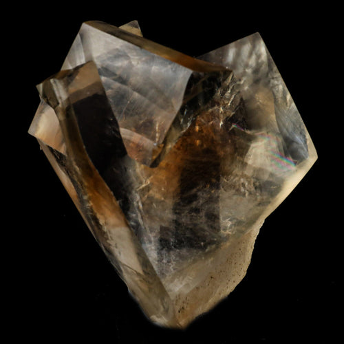 Calcite Terminated Golden Color Natural Mineral Specimen # B 6484