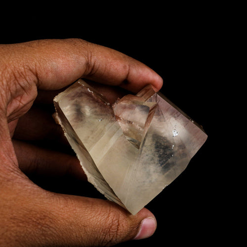 Calcite Terminated Golden Color Natural Mineral Specimen # B 6490