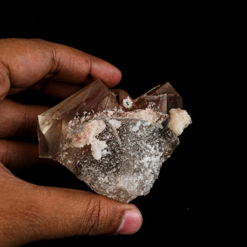 Calcite Terminated Golden Color Natural Mineral Specimen # B 6490