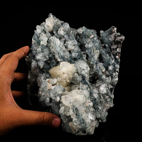 Calcite with Apophyllite Self Standing Natural Mineral Specimen # B 6422