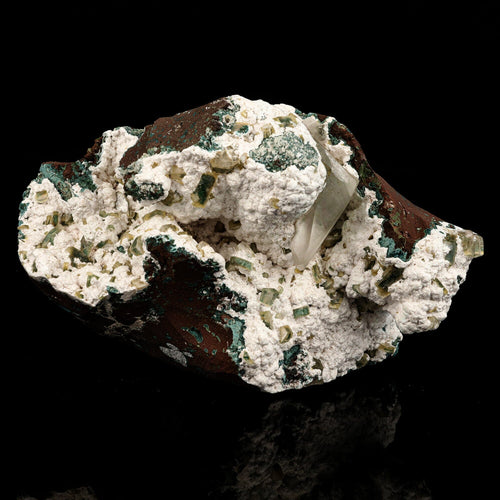 Calcite with Clinoptilolite on Mordenite Natural Mineral Specimen # B 6670