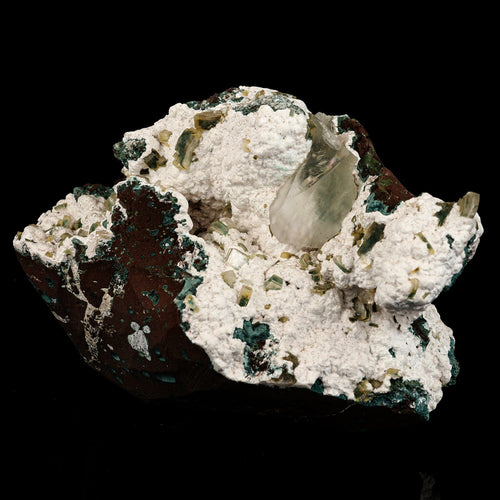 Calcite with Clinoptilolite on Mordenite Natural Mineral Specimen # B 6670