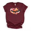 Floral Bat Tee | Botanical Halloween Bat Graphic T-Shirt