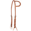 Cashel Antiqued Leaf Tooled Leather Slip Ear Headstall