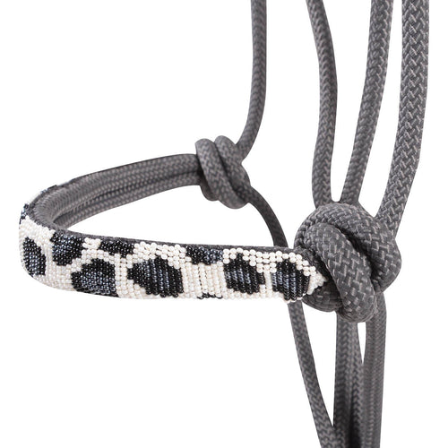 Cashel Beaded Patterned Rope Halter with 9 ft Lead