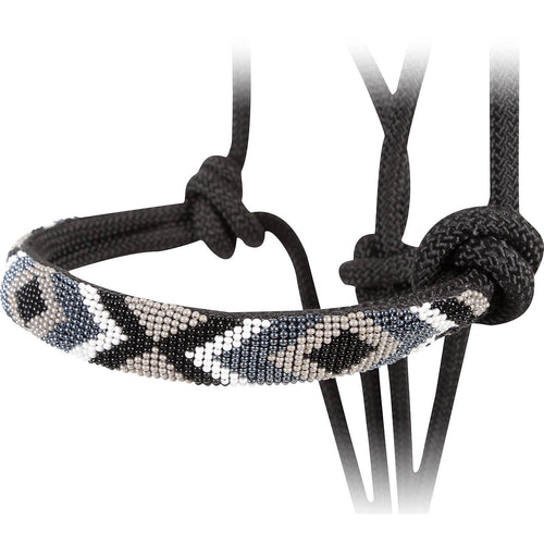Cashel Beaded Patterned Rope Halter with 9 ft Lead