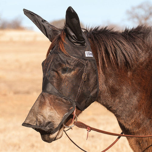 Cashel Quiet Ride Fly Mask with Long Nose & Mule Ears