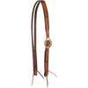 Cashel Two-Toned Floral Tooled Leather Split Ear Headstall