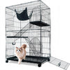 50 Inch 3-Tier Cat Cage with Plastic Platforms CT52