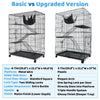 50 Inch 3-Tier Cat Cage with Plastic Platforms CT52