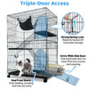 50 Inch 3-Tier Cat Cage with Plastic Platforms CT52