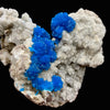 Rare Deep Blue Cavansite on Heulandite Matrix – Premium Indian Zeolite Collector Specimen from Pune # DK187