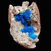 Rare Deep Blue Cavansite in Geode on Heulandite Matrix | Pune, India Collector Mineral Specimen # DK186