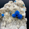 Rare Deep Blue Cavansite Crystal Cluster on Stilbite & Heulandite Matrix | Pune, India Zeolite Specimen DK163