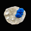 Rare Indian Cavansite Crystal Cluster with Stilbite on Heulandite Matrix – Pune, India DK171
