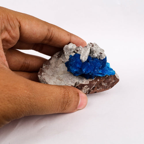 Cavansite on Heulandite (Rare Find) Free Standing Natural Mineral Specimen # B 6294