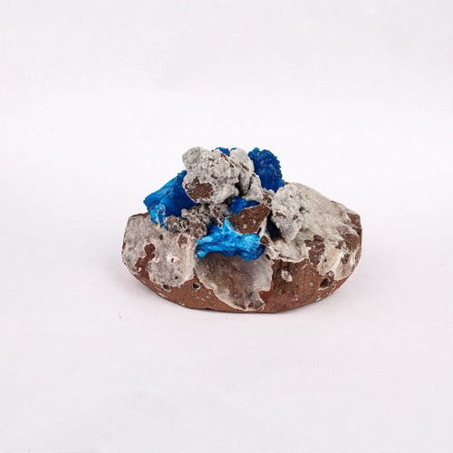 Cavansite on Heulandite (Rare Find) Free Standing Natural Mineral Specimen # B 6294