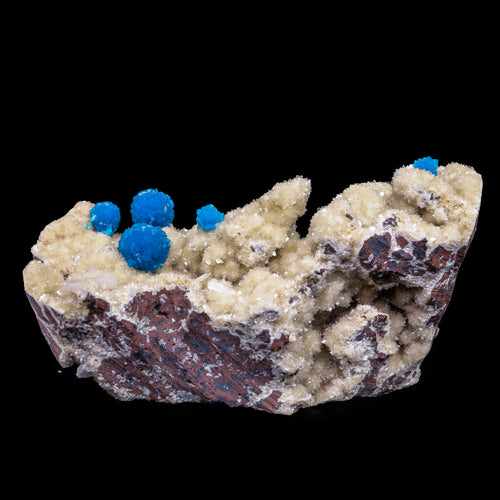 Cavansite on Heulandite (Rare Find) Natural Mineral Specimen # B 6909 (usa)