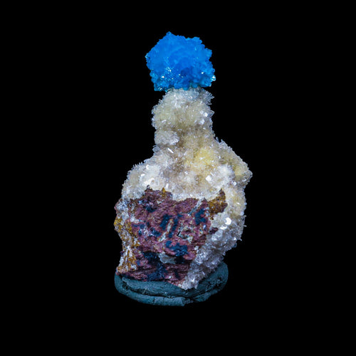 Cavansite on Heulandite (Rare Find) Natural Mineral Specimen # B 6950