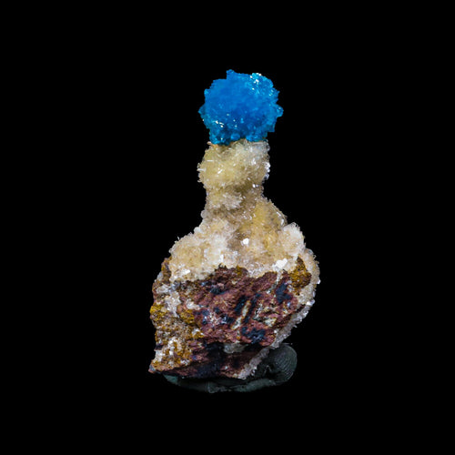 Cavansite on Heulandite (Rare Find) Natural Mineral Specimen # B 6950