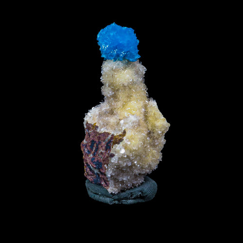 Cavansite on Heulandite (Rare Find) Natural Mineral Specimen # B 6950