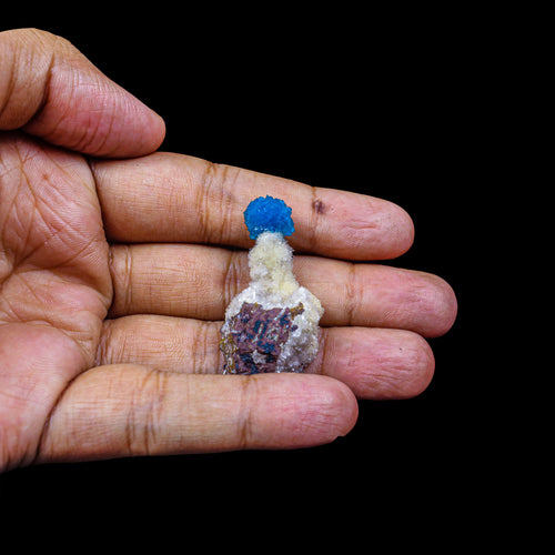 Cavansite on Heulandite (Rare Find) Natural Mineral Specimen # B 6950