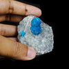 Cavansite on Heulandite (Rare Find) Natural Mineral Specimen # B 7036