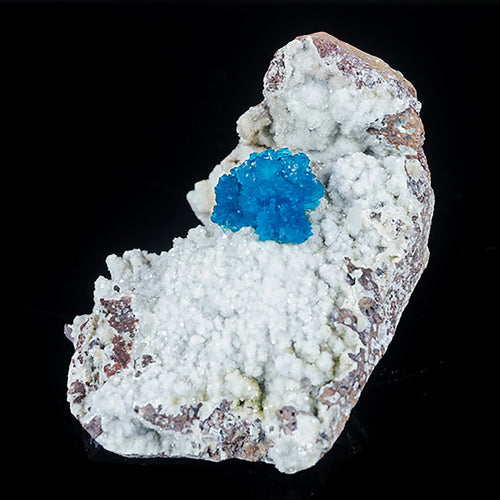 Cavansite on Heulandite (Rare Find) Natural Mineral Specimen # B 7040