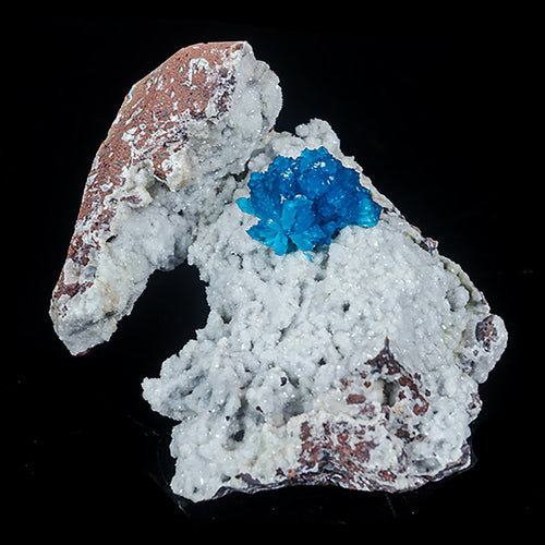 Cavansite on Heulandite (Rare Find) Natural Mineral Specimen # B 7040