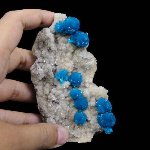 Cavansite on Heulandite (Rare Find) Natural Mineral Specimen USA # B 6922