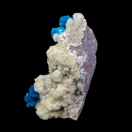 Cavansite on Heulandite (Rare Find) Natural Mineral Specimen USA # B 6922