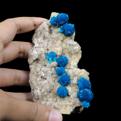 Cavansite on Heulandite (Rare Find) Natural Mineral Specimen USA # B 6922
