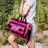 Sportsgirl Travel Bag Striped Women''s Portable Large Capacity