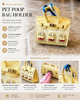 Luxury Dog Poop Bag Holder | Designer Waste Bag Dispenser Clip-On