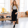 Knitted Skirt European And American Slim Lace-up Plus Size Women's Skirt