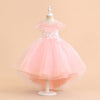 Children's Summer High-end European And American Flower Girl Dress Catwalk Piano Performance
