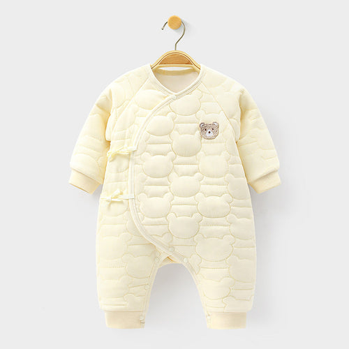 Baby Onesie Baby Warm Clip Cotton Thin Cotton Butterfly Clothes Ha Clothes Climbing Suit