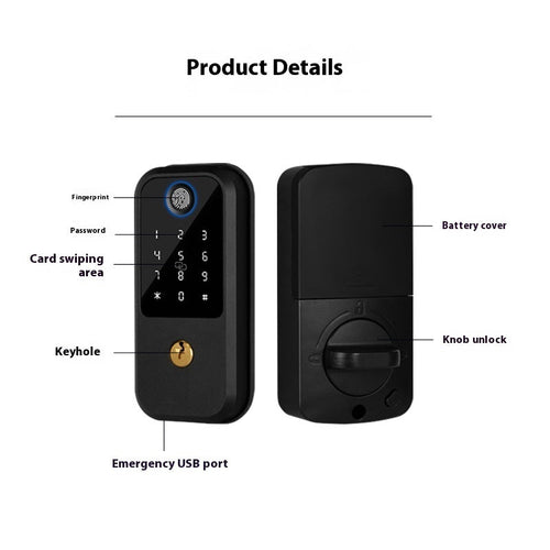 New Indoor Electronic Smart Door Lock