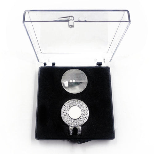 Acrylic Transparent Mark Coin Fork Cap Clip Set Gift Box